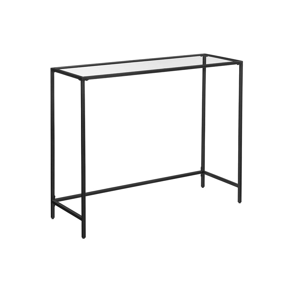 Konsolbord – Modern design – Glasskiva – Guld