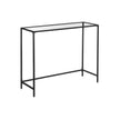 Konsolbord – Modern design – Glasskiva – Guld