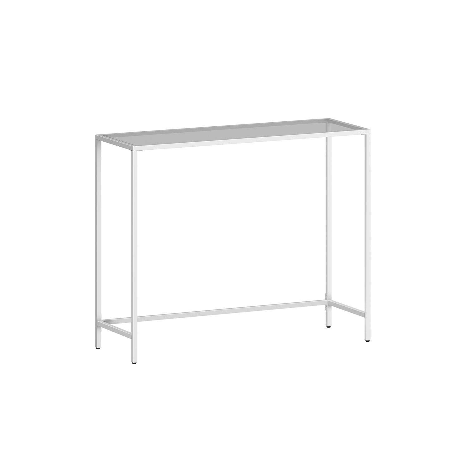 Konsolettabell - Modernt sidobord - Glasark - Gyllene ram