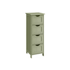 Badrumsskåp - 4 lådor - 30 × 30 × 82 cm - Laurel Green