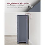 Sidoskåp - med 4 lådor