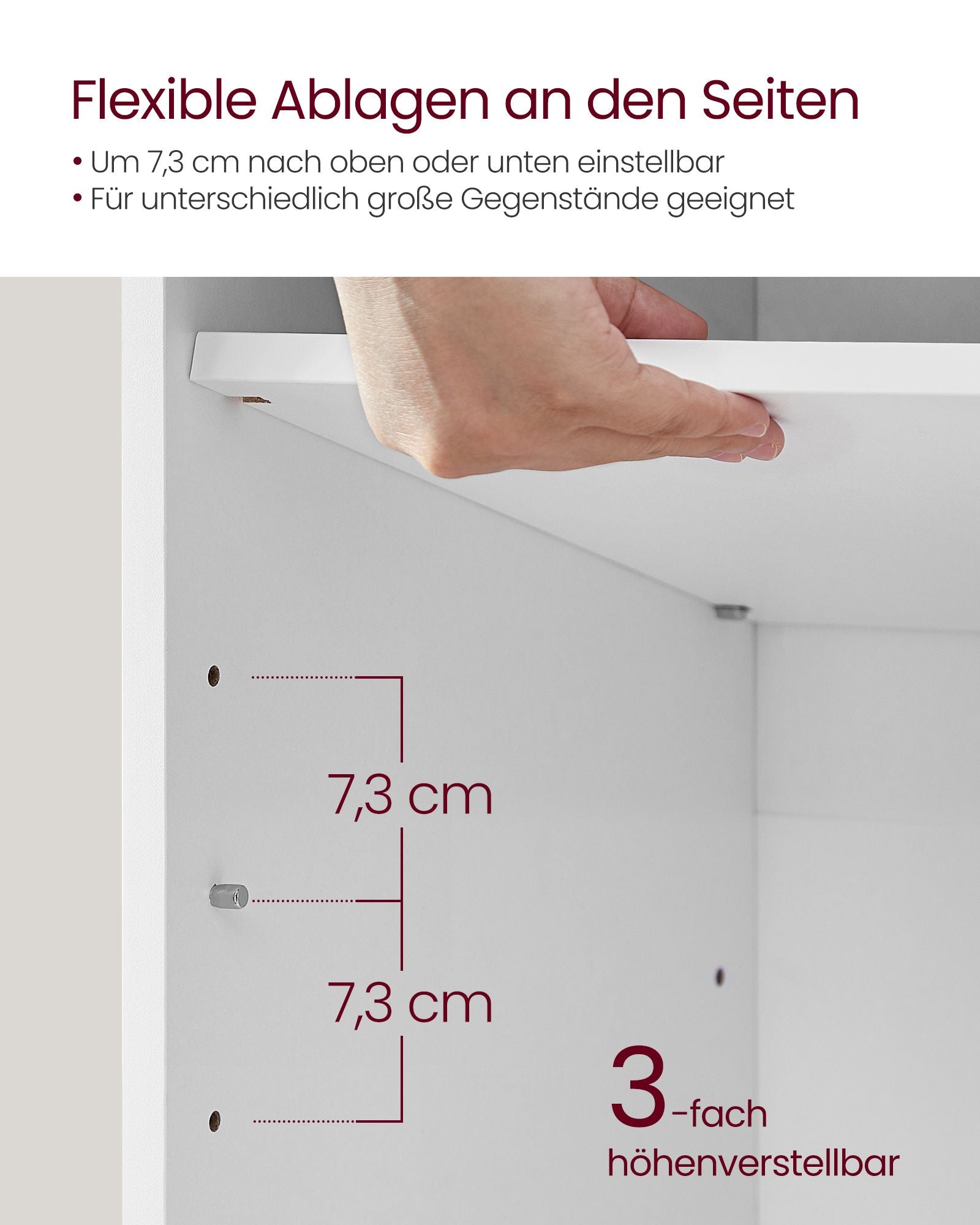 Shoe Bank - med lagringsutrymme - 12 fack - klassisk vit