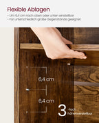 Sko rack med säte 30 x 87 x 48 cm vintage brunt pris