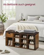 Shoe Bank - med låda - Vintage Brown Brown