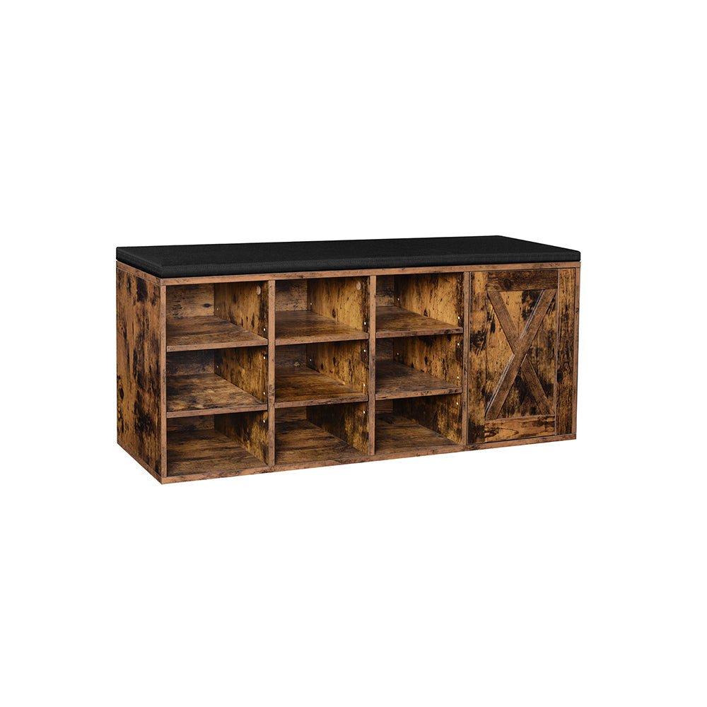 Skobänk – Industriell design – Vintage brun