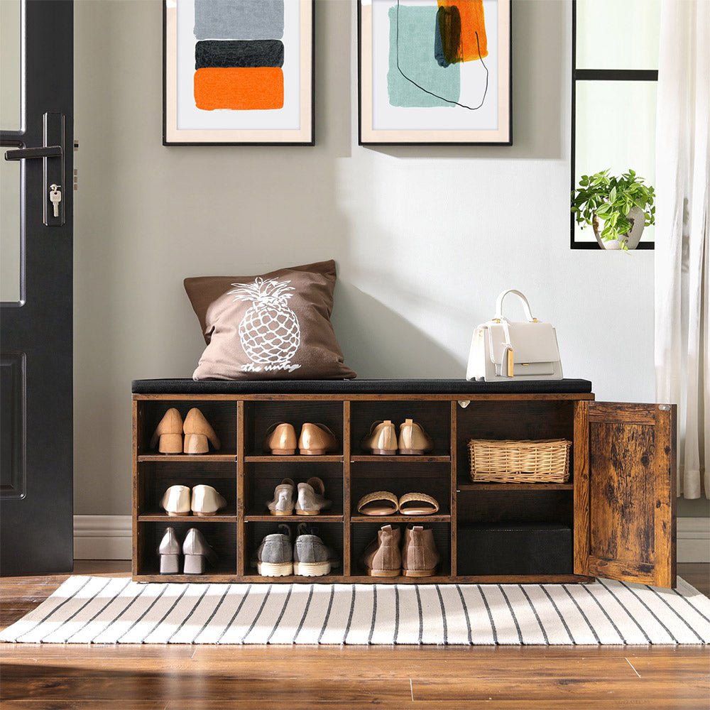 Skobänk – Industriell design – Vintage brun