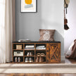 Skobänk – Industriell design – Vintage brun