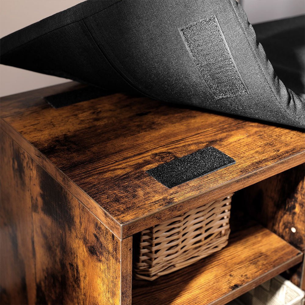 Skobänk – Industriell design – Vintage brun