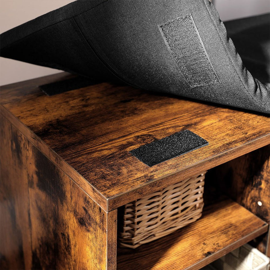 Skobänk – Industriell design – Vintage brun