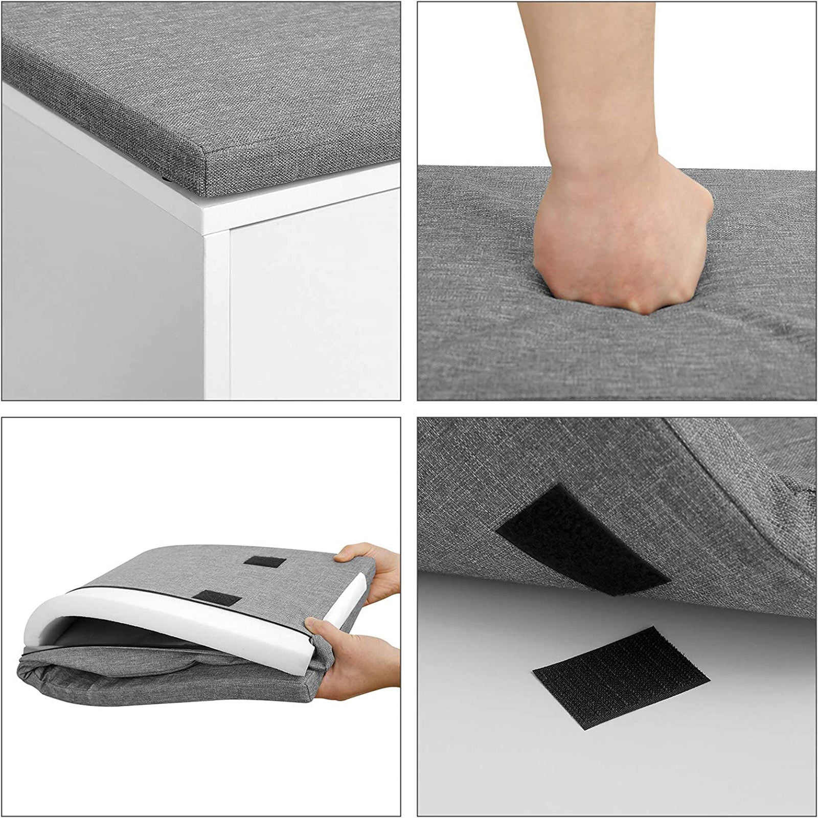 Shoe Bank - med 2 öppna fack och 1 låda - vit