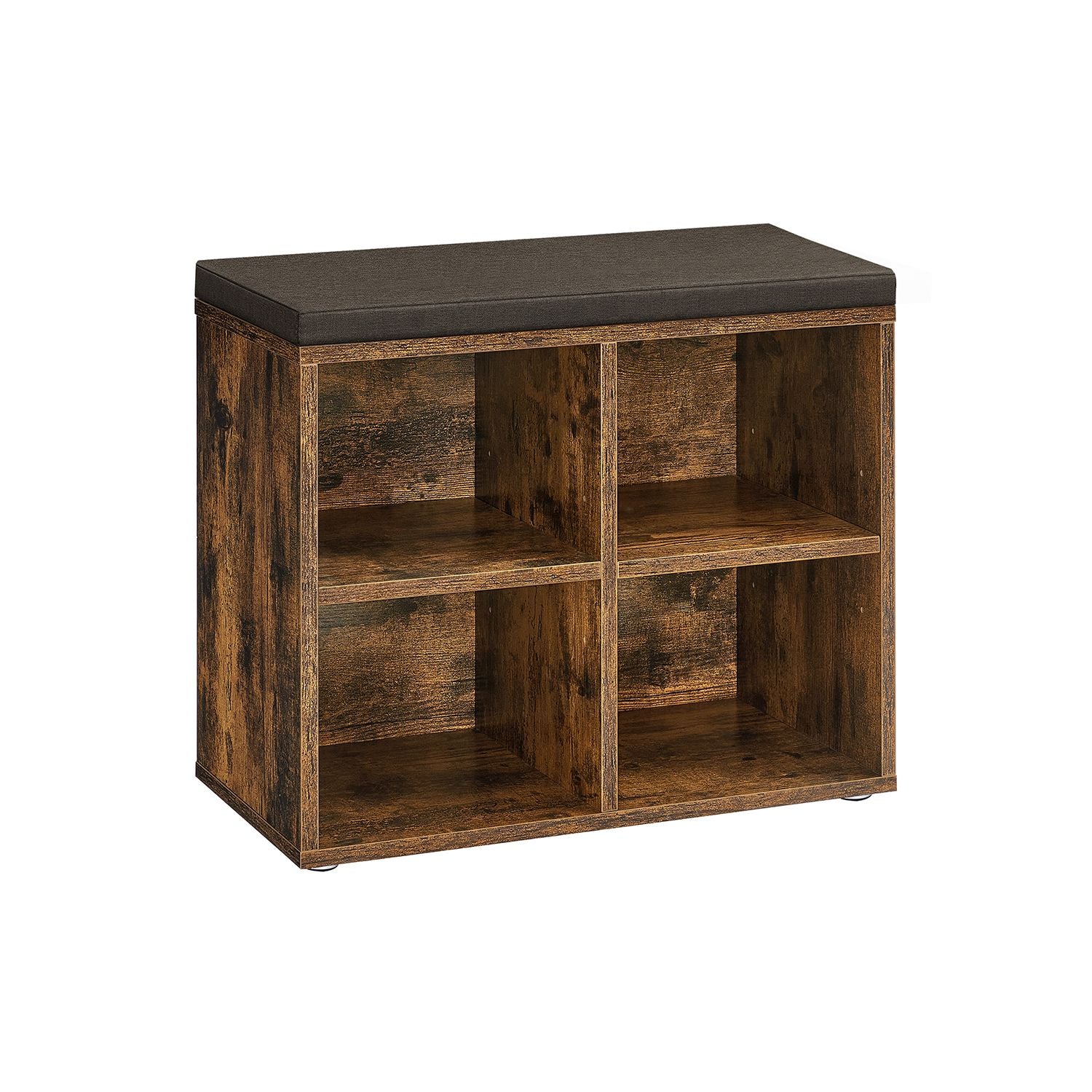 Skobänk med 4 fack – Vintage Brown – Chestnut brown