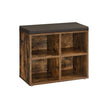 Skobänk med 4 fack – Vintage Brown – Chestnut brown