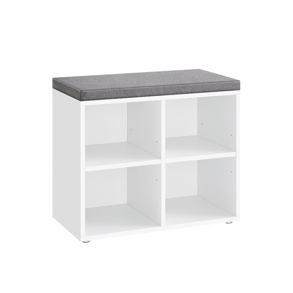 Skobänk med 4 fack – Vintage Brown – Chestnut brown