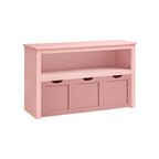 Toy Cabinet - Arrangör - förvaringsskåp med hjul - 3 fack - vitt