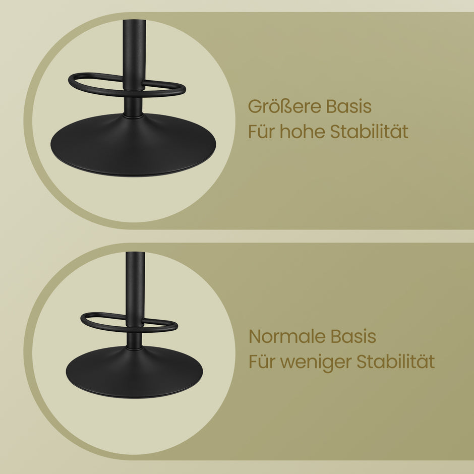 Barstolar Set om 2 med ryggstöd Caramel Brown