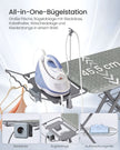 Strijkplank - Met Stopcontact en Ablage - In Hoogte Verstelbaar - Duifgrijs - 160 x 45,5 x 72,5-90 cm