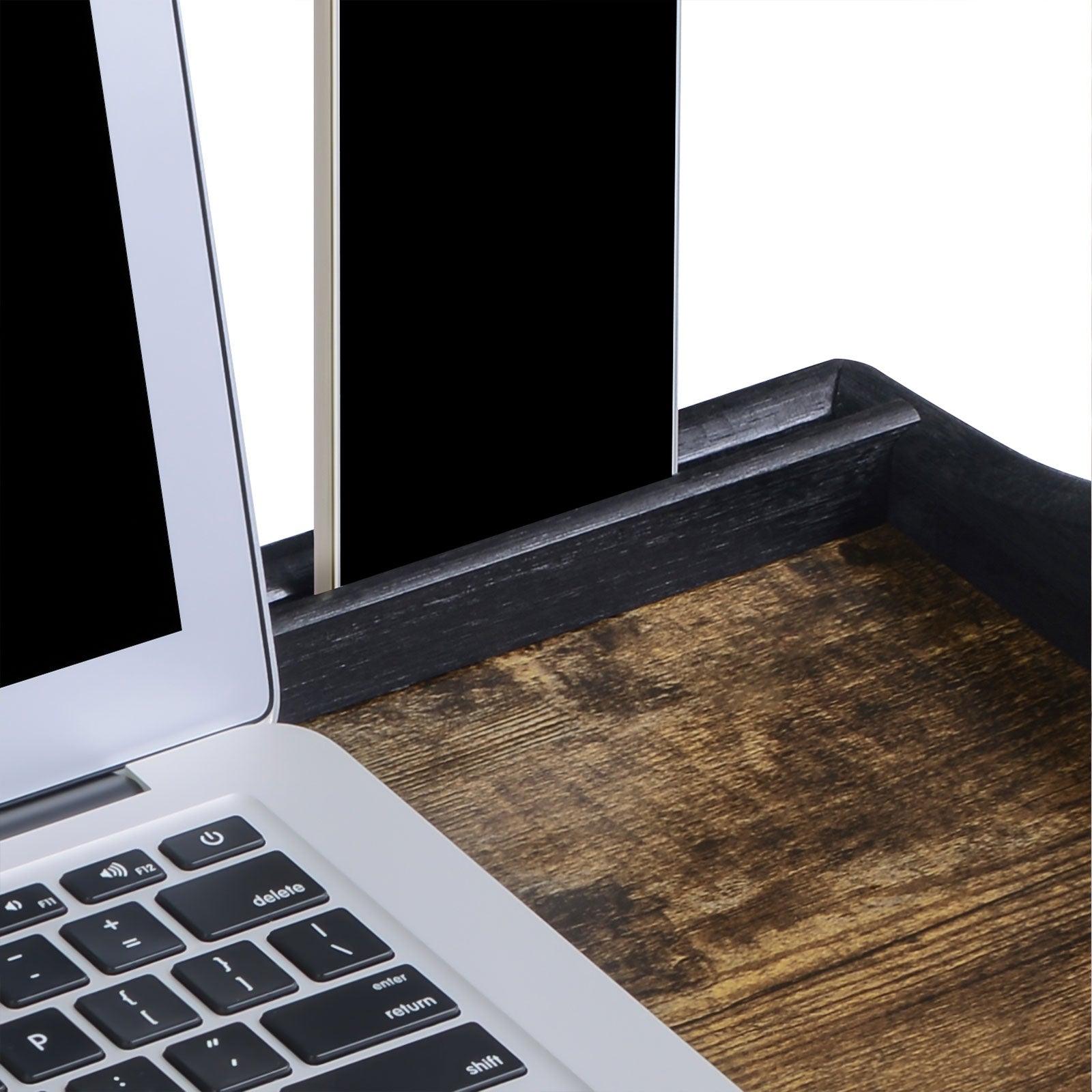 Bedblad - Laptop Standard - Breakfast Sheet - Foldbar - Vintage Brown / Black