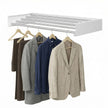 Wanddroogrek - Uitschuifbaar - 6 Stangen - 100 cm - Wit