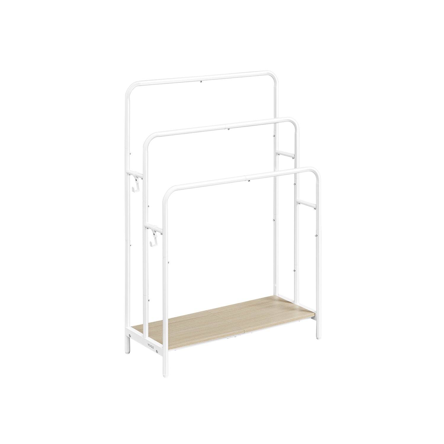 Handdukshållare – 3 barer – Cloud White-Natural Beige