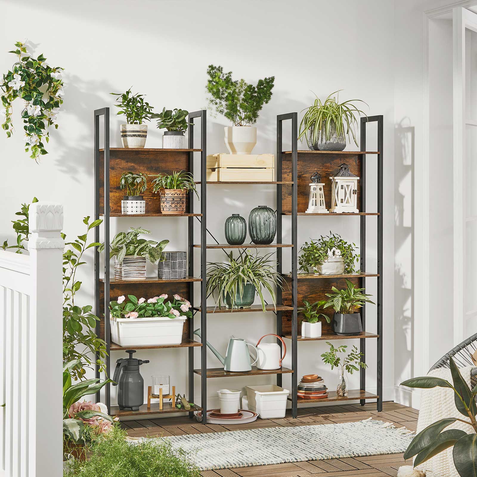 Bokhylla - Stege Cabinet - vardagsrumskåp - Decoret - Vintage Brown / Black