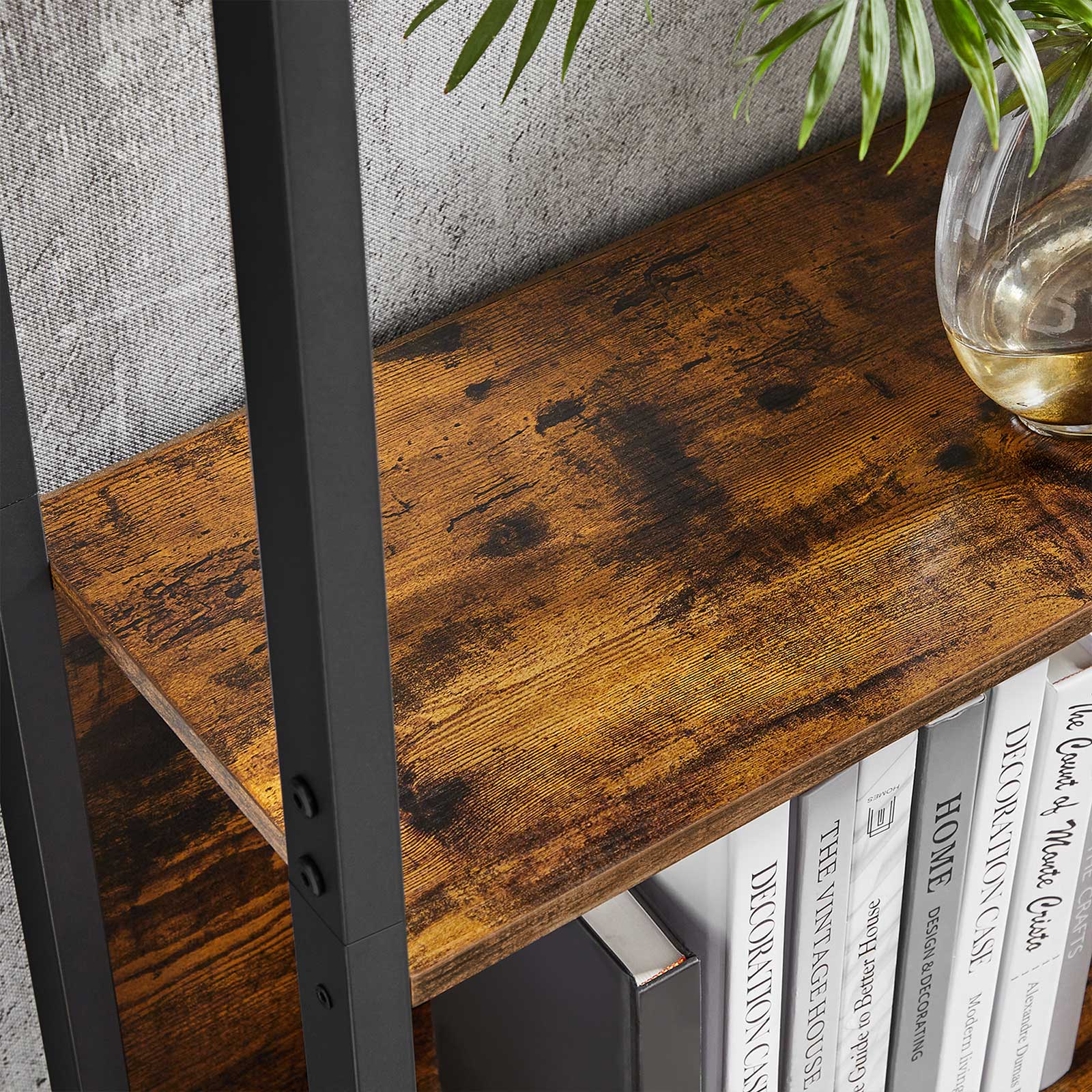 Bokhylla - Stege Cabinet - vardagsrumskåp - Decoret - Vintage Brown / Black