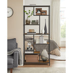 Bokhylla - Dekorskåp - vardagsrumskåp - förvaringsskåp - Stående skåp - väggskåp - Vintage Brown