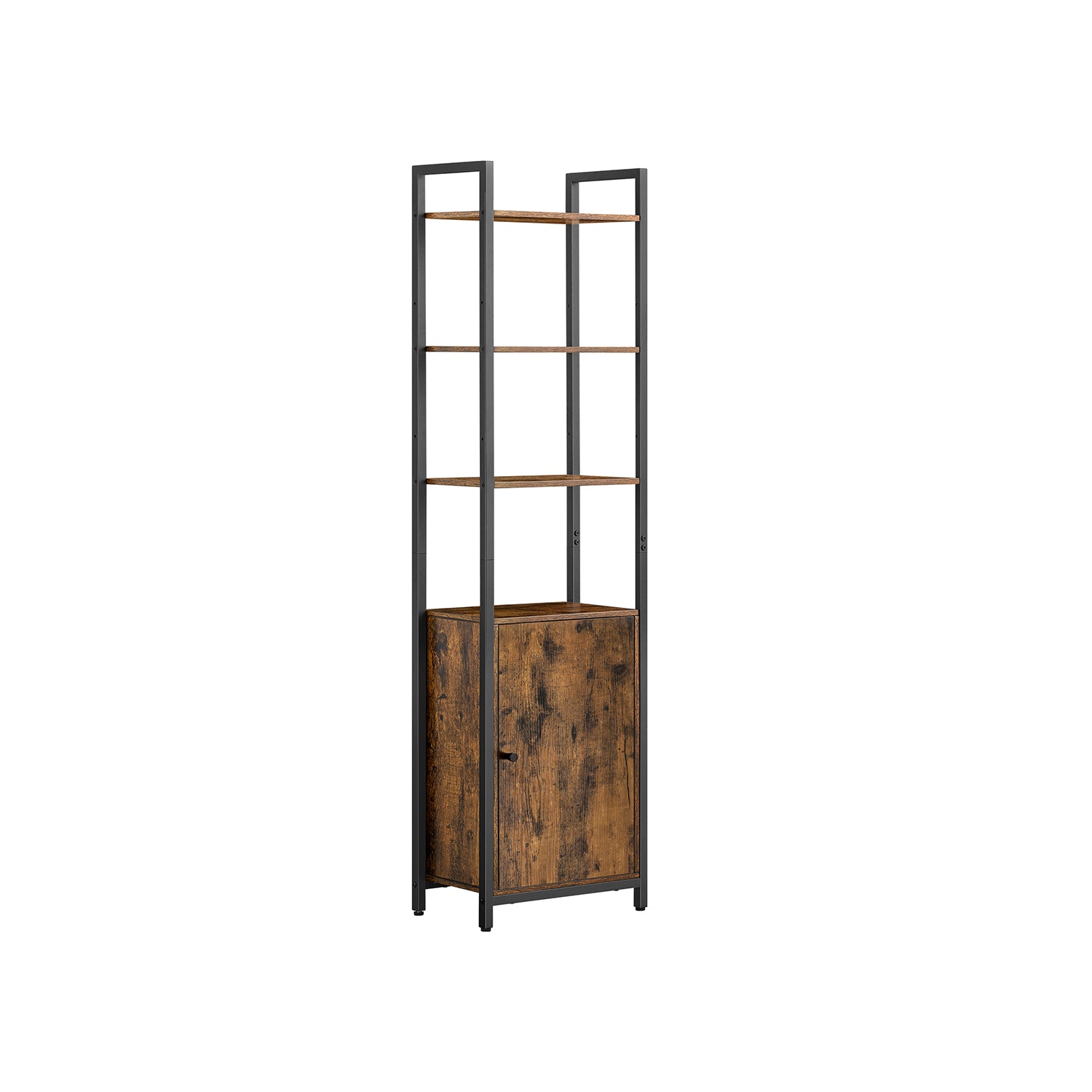 Bokhylla 24 x 40 x 159,5 cm vintage brun-bläck svart