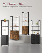 Bokhylla 24 x 60 x 159,5 cm ebenholts svart-bläck svart