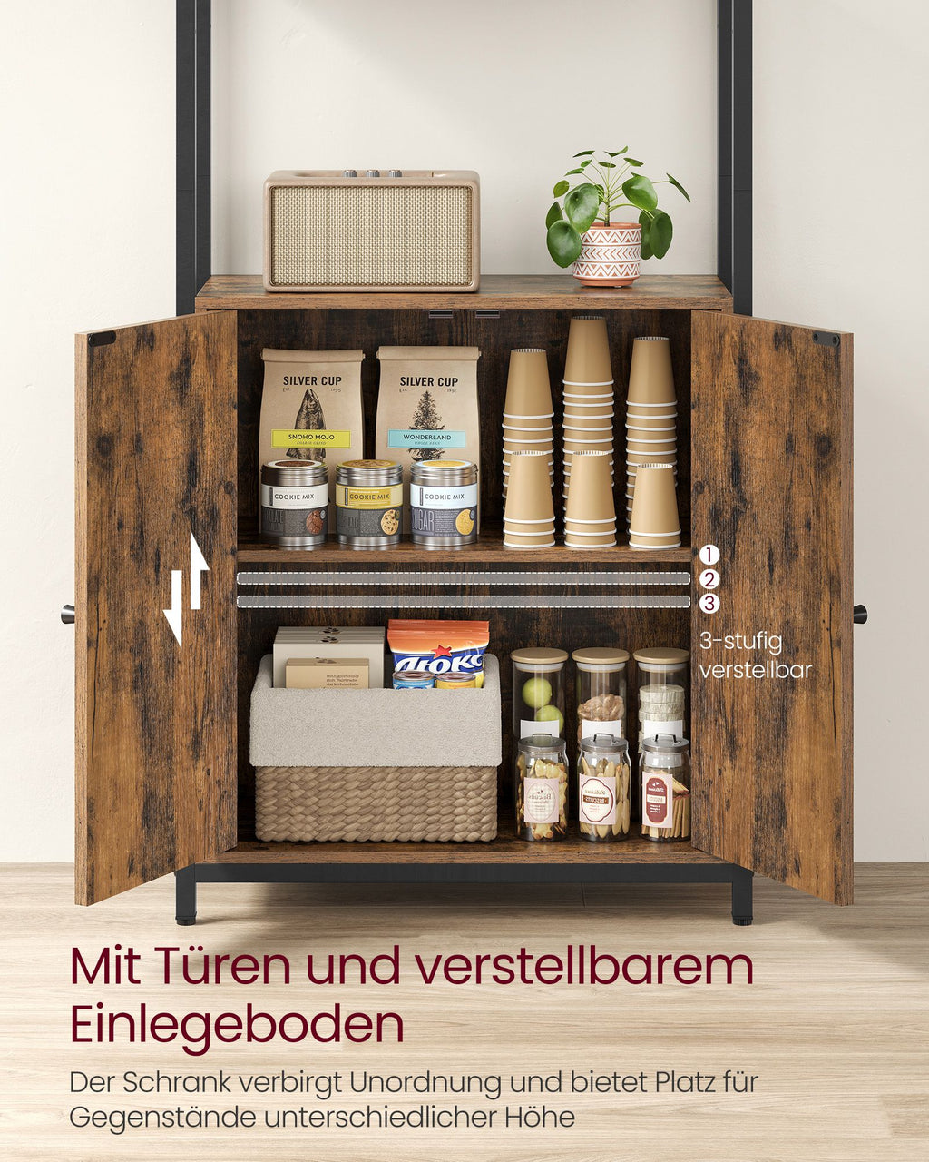 Bokhylla 24 x 60 x 159,5 cm vintage brun-bläck svart