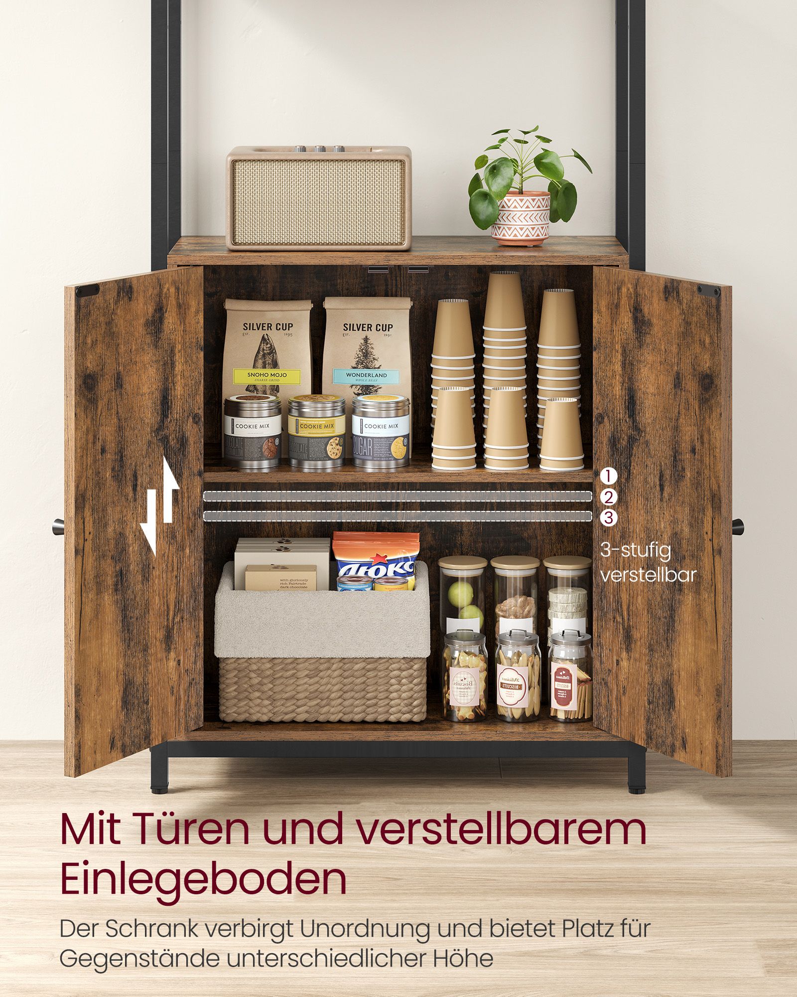 Bokhylla 24 x 60 x 159,5 cm vintage brun-bläck svart