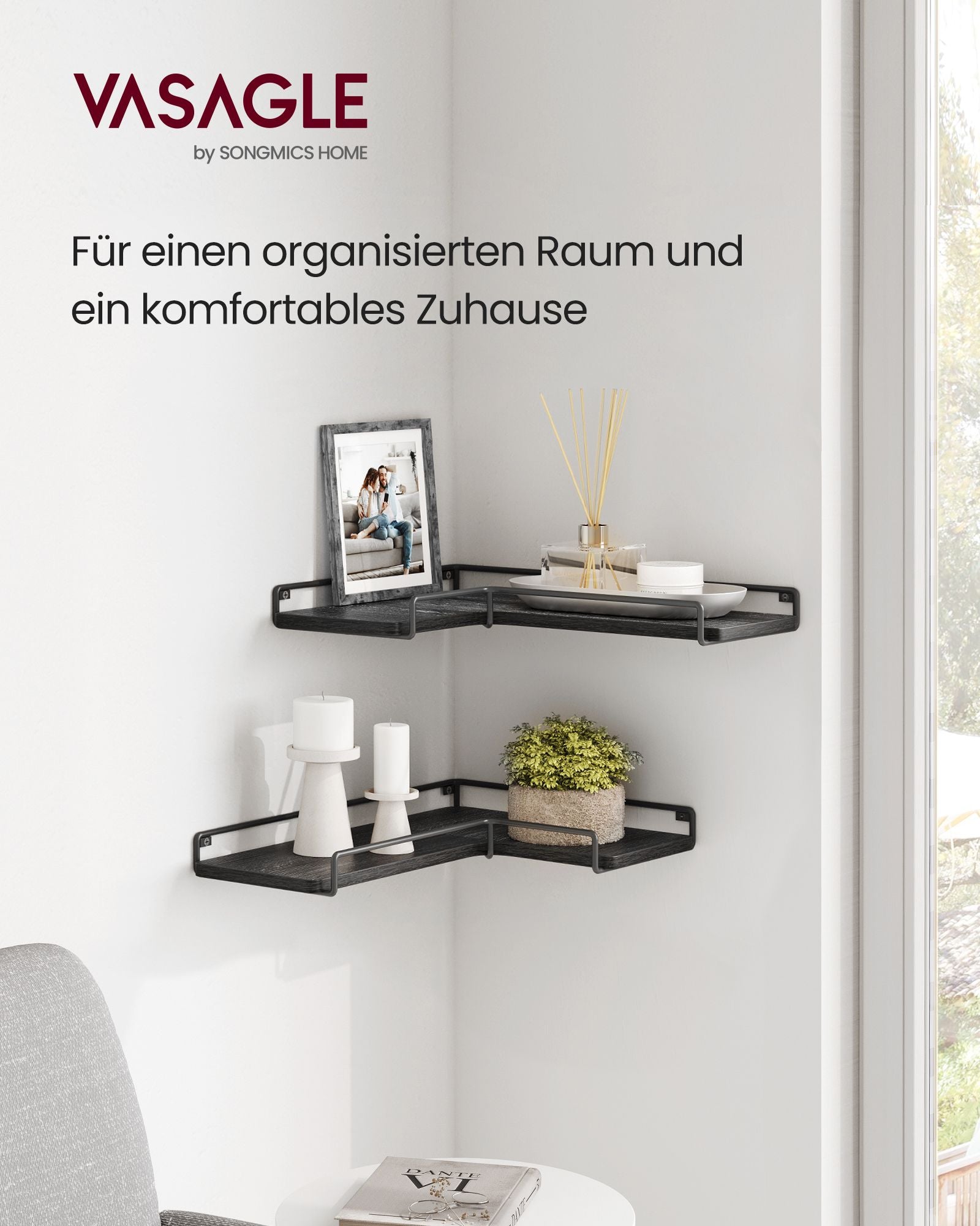 Corner Board-l-formad-industriell design-svart