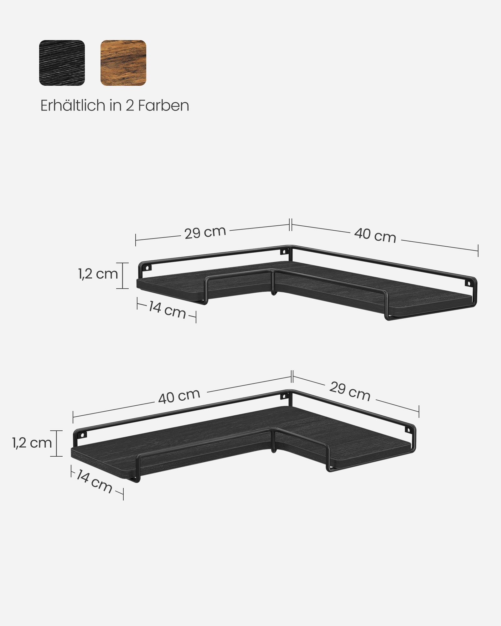 Corner Board-l-formad-industriell design-svart