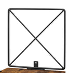 Hörnbräda - vägghylla - bokhylla - 5 nivåer - brun / svart