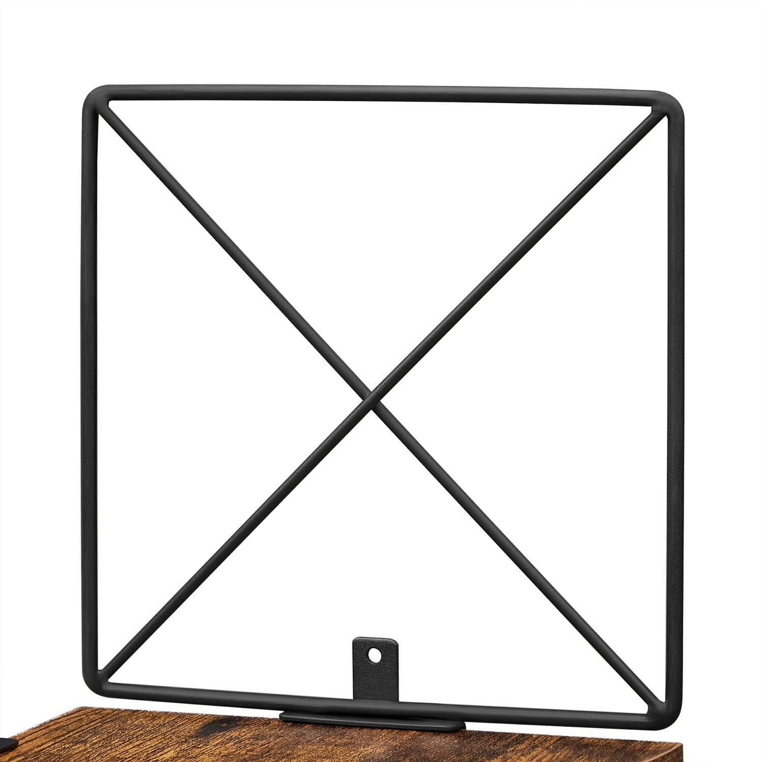 Hörnbräda - vägghylla - bokhylla - 5 nivåer - brun / svart