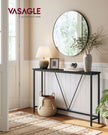 Consoletafel - 120 cm Breed - Smal - Industrieel Design - Zwart