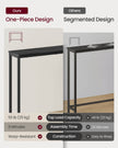 Console Table - Narrow with Storage