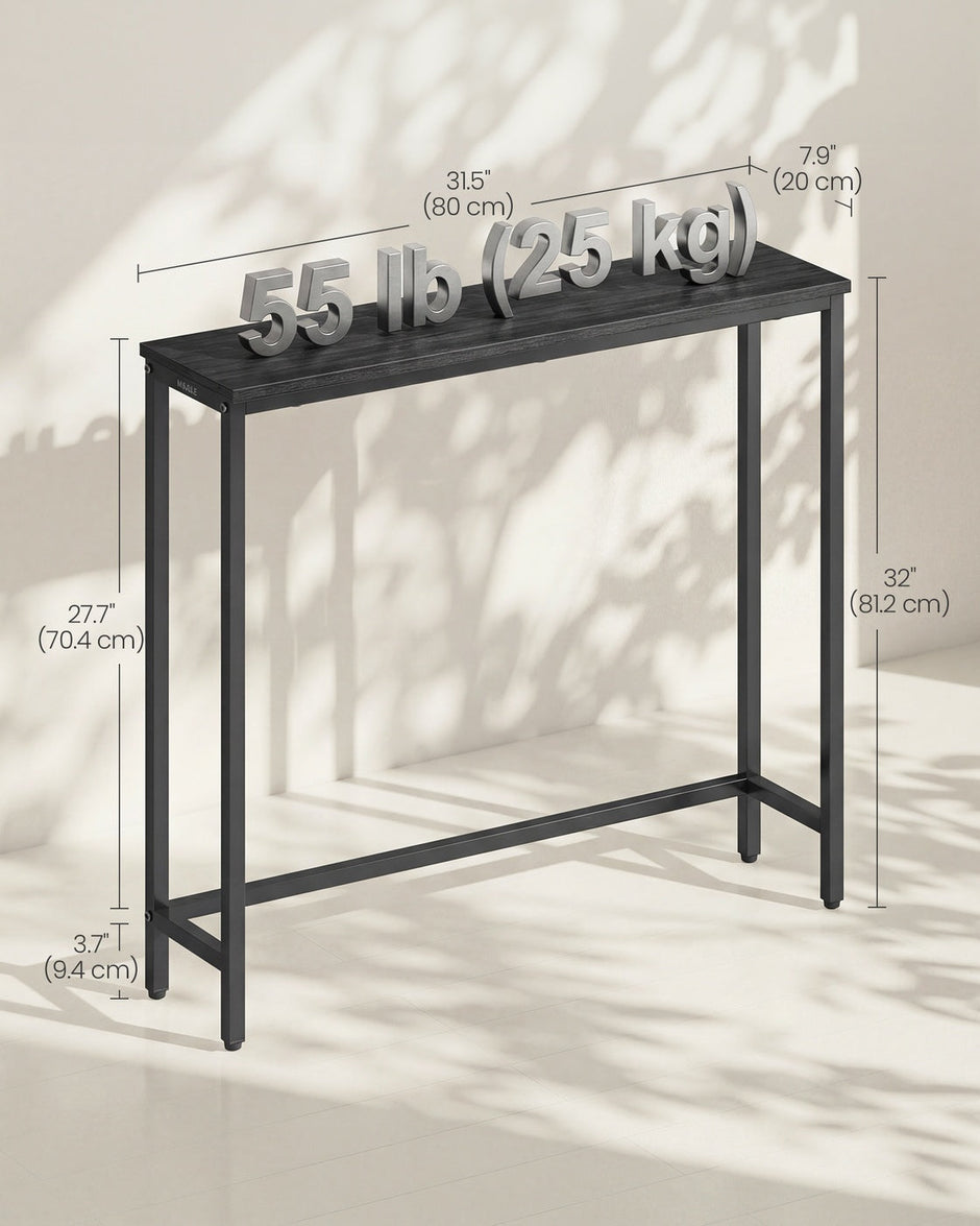Console Table - Narrow with Storage
