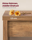 Smalle Sidetable – Met Stopcontacten – 200 x 15 cm – Achter de Bank – Honingbruin