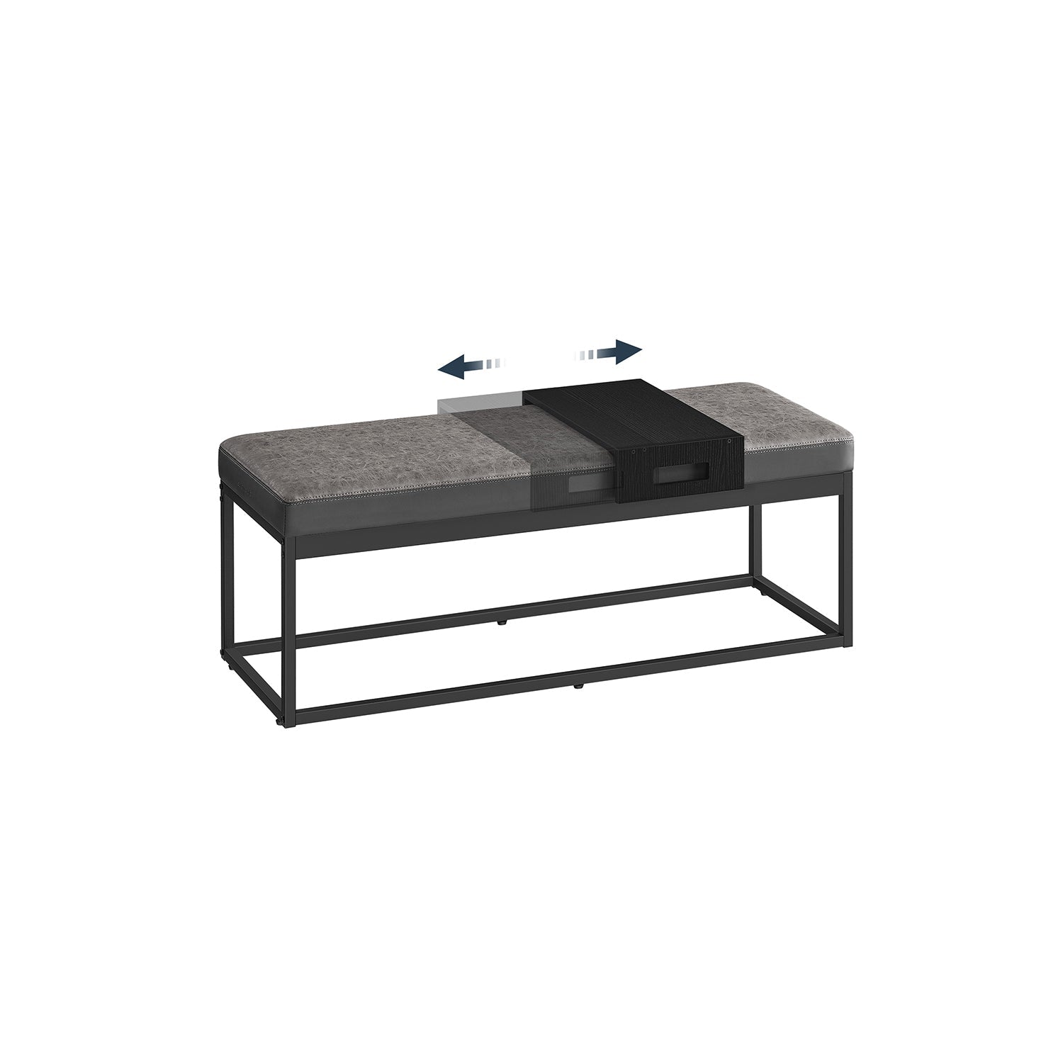 Hembänk med förvaringsutrymme - Konstgjord läder - Tidlös design