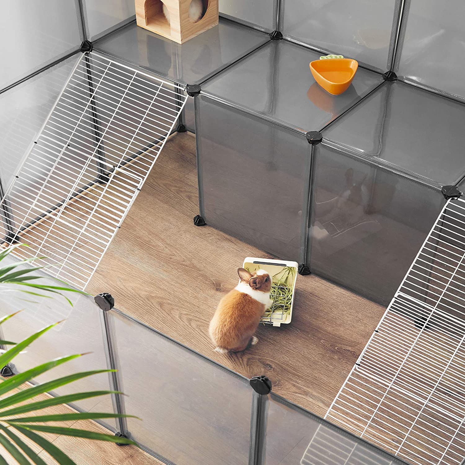 Animal House - Animal Cage - Animal Stay - For Small Animals - Grey
