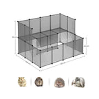 Animal House - Animal Cage - Animal Stay - For Small Animals - Grey