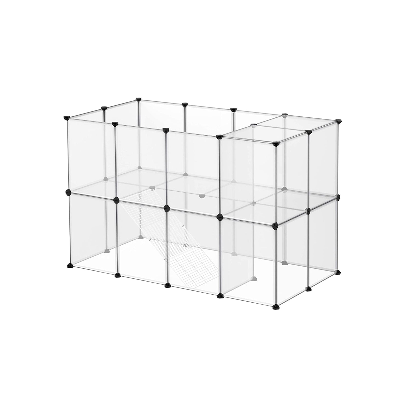 Animal Cage - utomhushus för hamster, marsvin, kanin - transparent