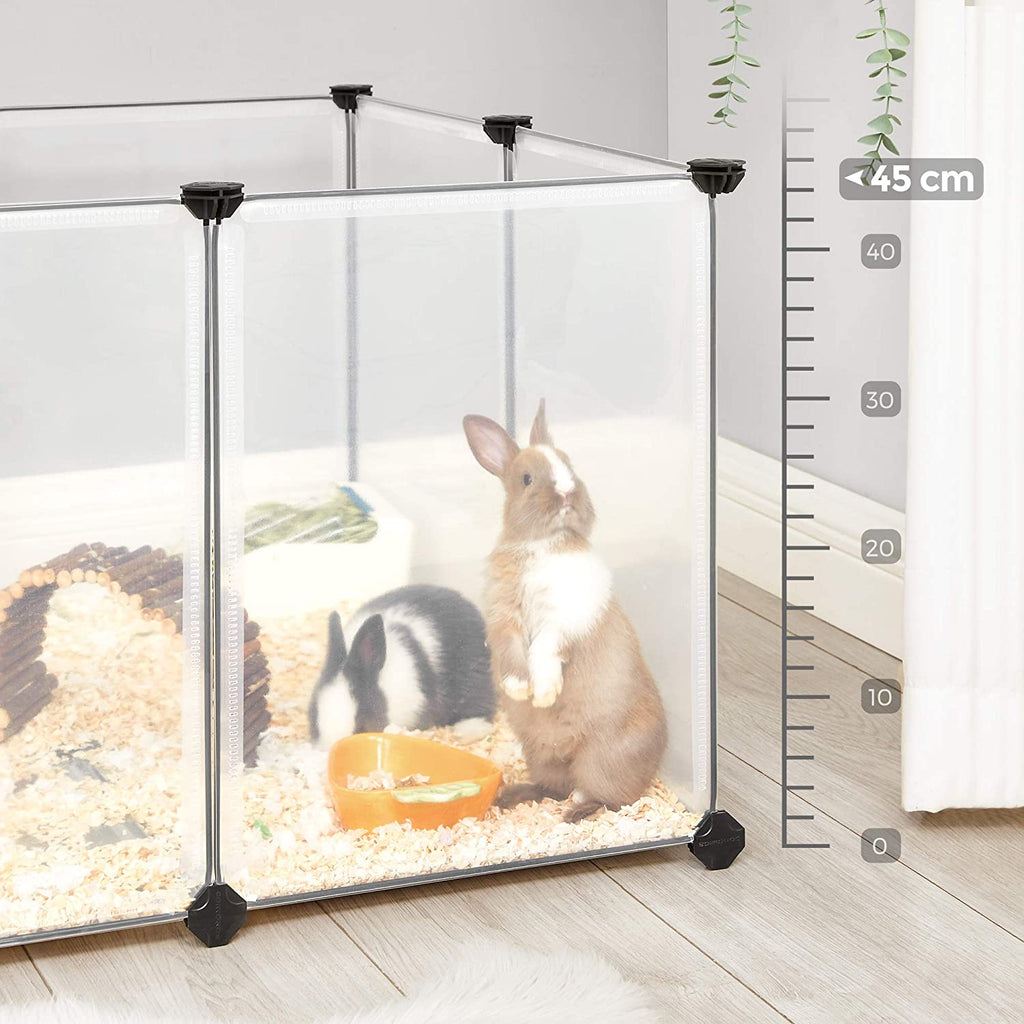 Animal Cage - utomhushus för hamster, marsvin, kanin - transparent