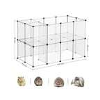 Animal Cage - utomhushus för hamster, marsvin, kanin - transparent