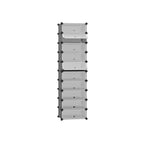 Shoe Rack - Plank System - 10 Fack - Wood Look - Brown