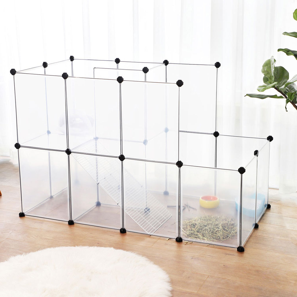 Animal Cage - Lands reträtt - för marsvin, kaniner, hamstrar - transparent