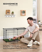 Small Animal Cage - 82 x 41 x 41 cm - med 2 dörrar - L