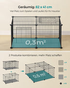 Small Animal Cage - 82 x 41 x 41 cm - med 2 dörrar - L