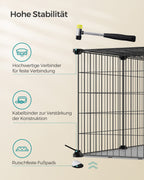 Small Animal Cage - 82 x 41 x 41 cm - med 2 dörrar - L
