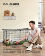 Small Animal Cage - 102 x 51 x 51 cm - med 2 dörrar - xl